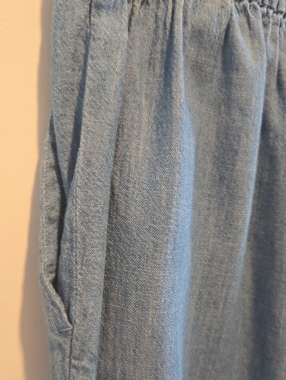 Liverpool Blue Chambray Drawstring Trousers - Picture 12 of 13